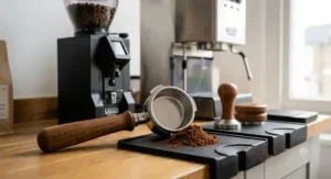 Stainless steel precision filter basket for Gaggia espresso machines.