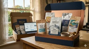 Selection of premium specialty decaf coffee bags from independent UK roasters.