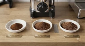 Comparison of grind sizes suitable for pressurised versus non-pressurised baskets.