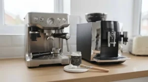 Cleaning tablets compatible with traditional manual and bean to cup espresso machines